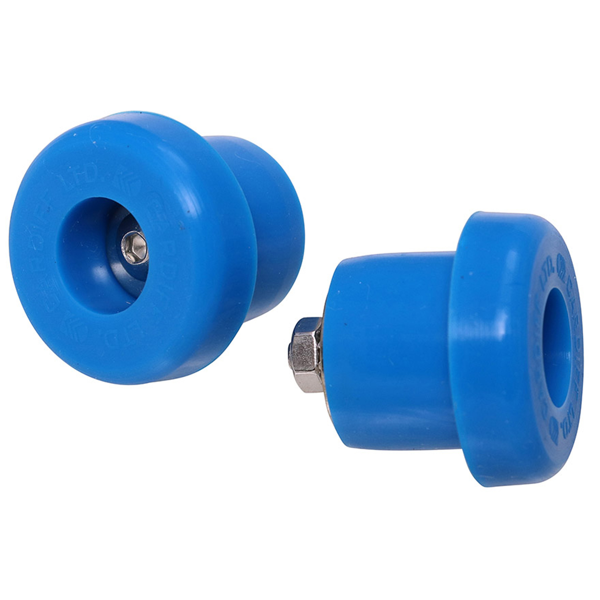 Cardiff Silicone Bar End Plugs, Blue